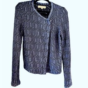 LOFT asymmetrical zip up top . Size small